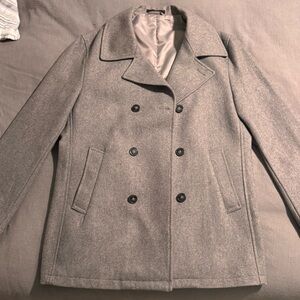 Calvin Klein Men's Gray Pea Coat